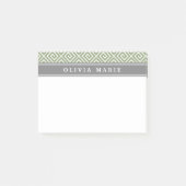 Gepersonaliseerde naam Groen Grieks Zeer belangrij Post-it® Notes (Voorkant)