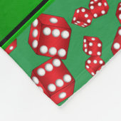 Gepersonaliseerde naam groen kleurpatroon fleece deken (Hoek)