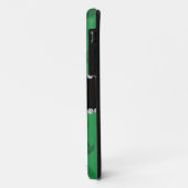 Gepersonaliseerde naam groen yoga-patroon Case-Mate iPhone case (Achterkant/links)