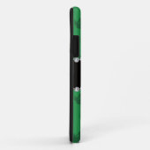 Gepersonaliseerde naam groen yoga-patroon Case-Mate iPhone case (Achterkant/rechts)