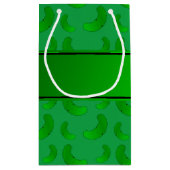 Gepersonaliseerde naam groene augurken klein cadeauzakje (Achterkant)