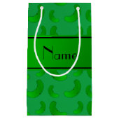 Gepersonaliseerde naam groene augurken klein cadeauzakje (Voorkant)