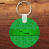 Gepersonaliseerde naam groene augurken sleutelhanger (Voorkant)