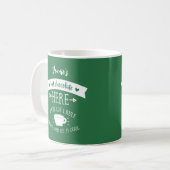 Gepersonaliseerde naam Groene Hete Chocolade Mok (Voorkant links)