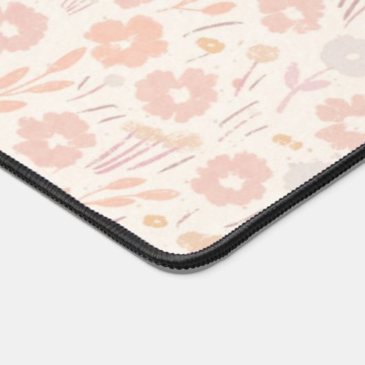 Gepersonaliseerde Naam Hand getrokken Bloemen Scha Bureaumat (Hoek)