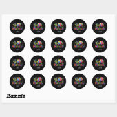 Gepersonaliseerde naam Happy Birthday Party Sticke Ronde Sticker (Vel)