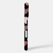 Gepersonaliseerde naam harten patroon zwart blush Case-Mate iPhone case (Achterkant / Rechts)