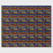 Gepersonaliseerde naam Heldere kleurrijke cadeauve Cadeaupapier (Vlak)