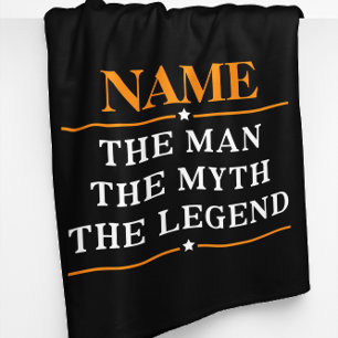 Gepersonaliseerde Naam het Man de Mythe de Legende Fleece Deken
