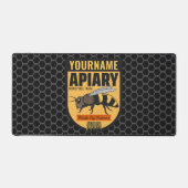 Gepersonaliseerde NAAM Honey Bee Apiary Bijenkorve Bureaumat (Voorkant)