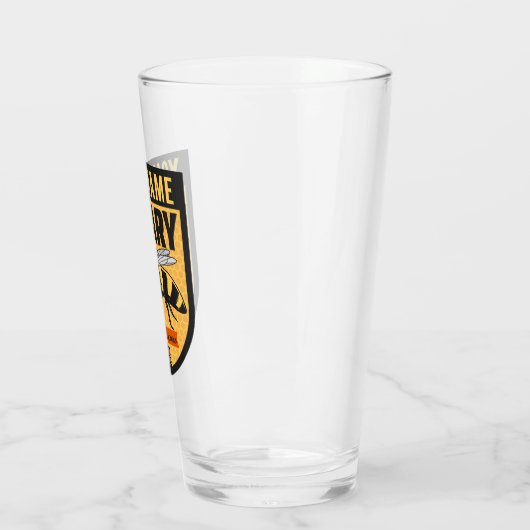 Gepersonaliseerde NAAM Honey Bee Apiary Bijenkorve Glas (Links)