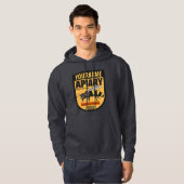 Gepersonaliseerde NAAM Honey Bee Apiary Bijenkorve Hoodie (Voorkant volledig)