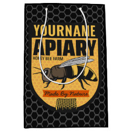 Gepersonaliseerde NAAM Honey Bee Apiary Bijenkorve Medium Cadeauzakje