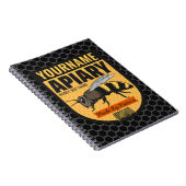 Gepersonaliseerde NAAM Honey Bee Apiary Bijenkorve Notitieboek (Rechterzijde)