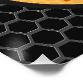 Gepersonaliseerde NAAM Honey Bee Apiary Bijenkorve Perfect Poster (Hoek)