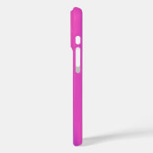 Gepersonaliseerde naam Hot Pink Fuchsia Eenvoudig Case-Mate iPhone Case (Achterkant / Links)