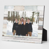 Gepersonaliseerde naam Hout Farmhouse Foto 8x10 Pl Fotoplaat (Zijkant)