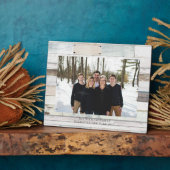 Gepersonaliseerde naam Hout Farmhouse Foto 8x10 Pl Fotoplaat (Zijkant)