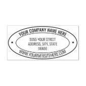 Gepersonaliseerde Naam Info Adres Ovaal Rubber Ste Rubberstempel (Afrduk)