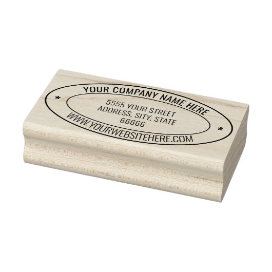 Gepersonaliseerde Naam Info Adres Ovaal Rubber Ste Rubberstempel (Stempel)