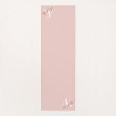 Gepersonaliseerde naam Initiaal Roze Monogram Yogamat (Voorkant)