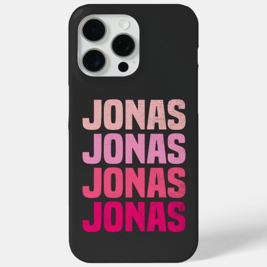 Gepersonaliseerde naam Jonas I Love Jonas Case-Mate iPhone Case (Achterkant)