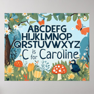 Gepersonaliseerde Naam Jongens Meisjes Kwekerij Al Poster
