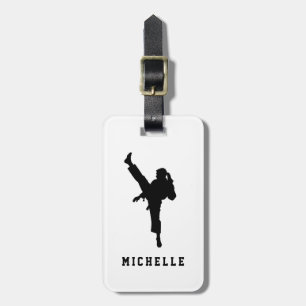 Gepersonaliseerde naam Karate / Taekwondo / judo Bagagelabel