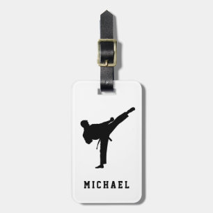 Gepersonaliseerde naam Karate / Taekwondo / judo Bagagelabel
