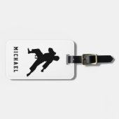 Gepersonaliseerde naam Karate / Taekwondo / judo Bagagelabel (Voorkant horizontaal)