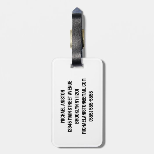 Gepersonaliseerde naam Karate / Taekwondo / judo Bagagelabel (Achterkant verticaal)