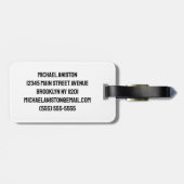 Gepersonaliseerde naam Karate / Taekwondo / judo Bagagelabel (Achterkant horizontaal)