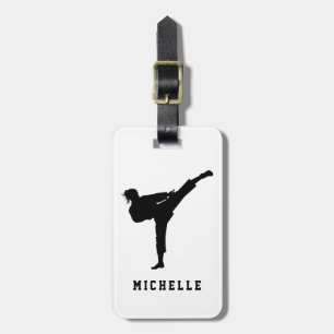 Gepersonaliseerde naam Karate / Taekwondo / judo Bagagelabel
