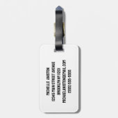 Gepersonaliseerde naam Karate / Taekwondo / judo Bagagelabel (Achterkant verticaal)