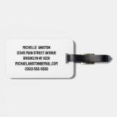 Gepersonaliseerde naam Karate / Taekwondo / judo Bagagelabel (Achterkant horizontaal)