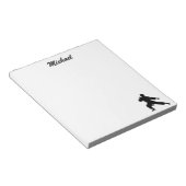 Gepersonaliseerde naam Karate / Taekwondo / judo Notitieblok (Schuin)