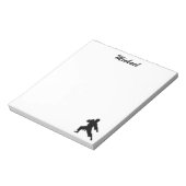 Gepersonaliseerde naam Karate / Taekwondo / judo Notitieblok (Linkerzijde)