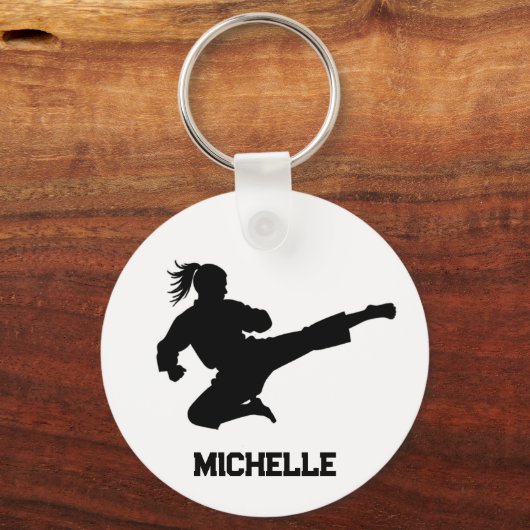 Gepersonaliseerde naam Karate / Taekwondo / judo Sleutelhanger (Voorkant)