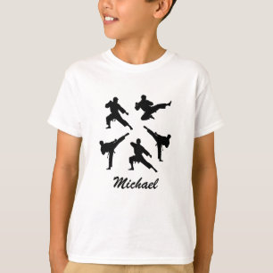 Gepersonaliseerde naam Karate / Taekwondo / judo T-shirt