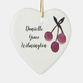 Gepersonaliseerde naam Kerst kerstversiering Keramisch Ornament (Rechts)