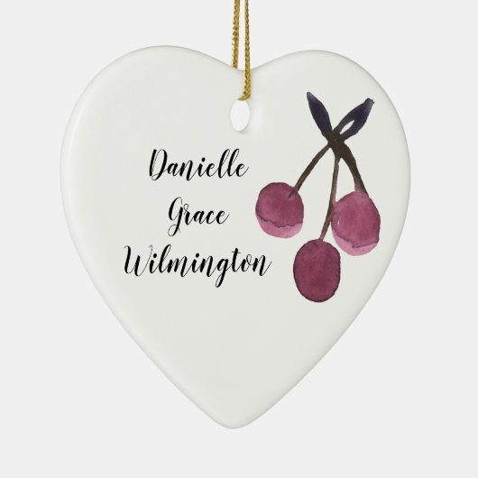 Gepersonaliseerde naam Kerst kerstversiering Keramisch Ornament (Rechts)