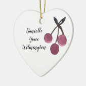 Gepersonaliseerde naam Kerst kerstversiering Keramisch Ornament (Links)