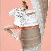 Gepersonaliseerde naam Kerstcadeau Dames Wit Hoodie