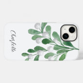 Gepersonaliseerde naam Kerstmis Mistletoe Case-Mate iPhone Case (Achterkant (horizontaal))