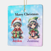 Gepersonaliseerde naam Kerstmis ornament (Links)
