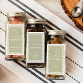 Gepersonaliseerde naam Keuken Spice Jar Labels