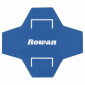 Gepersonaliseerde naam Kinder Blauw Modern Cool Fo Voetbal (Enkel)