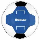 Gepersonaliseerde naam Kinder Blauw Modern Cool Fo Voetbal (Voorkant)