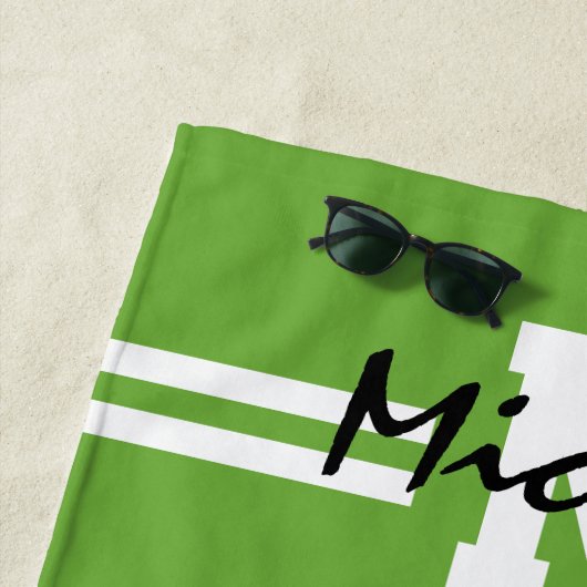 Gepersonaliseerde naam Kinder Football Strandlaken (In situ)