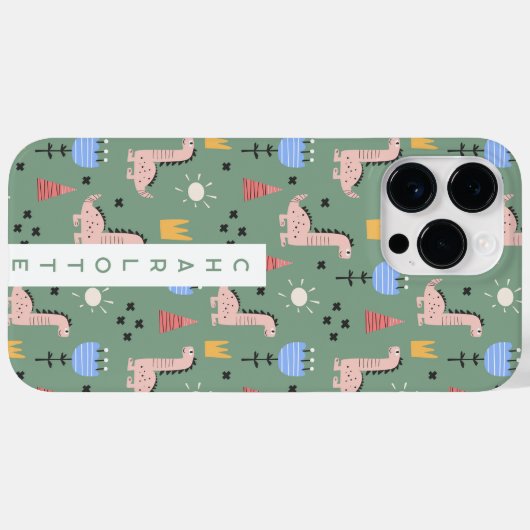 Gepersonaliseerde naam Kinder telefoonhoes Case-Mate iPhone Case (Achterkant (horizontaal))